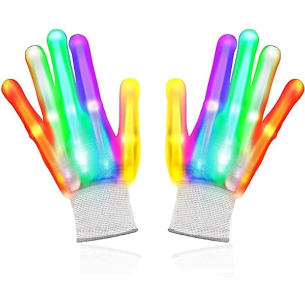 LED-blinkande Rave-handskar, Blinkande Finger Light Up-handskar, LED-handskar, LED-handskar för barn, Halloween julstrumpor Coola leksaker Födelsedag