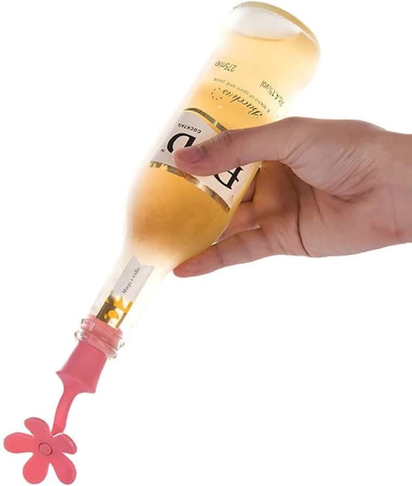 Vinflaskpropp, 4-pack färgglada silikonflaskproppar, för öppna vinflaskor