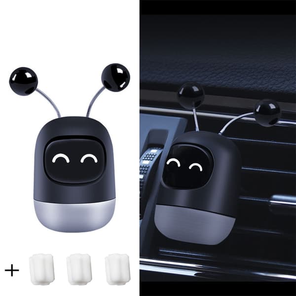 Bil Luftfräschare Auto Creative Mini Robot Luftventil Clip Parfym Smaksättning Ventilation Uttag Aromaterapi Bilinteriör