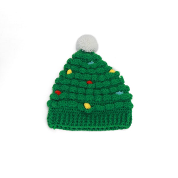 Julhatt Vuxen Barnhatt Julparty Klädhatt Julgran Handstickad Yllehatt Varm Hatt