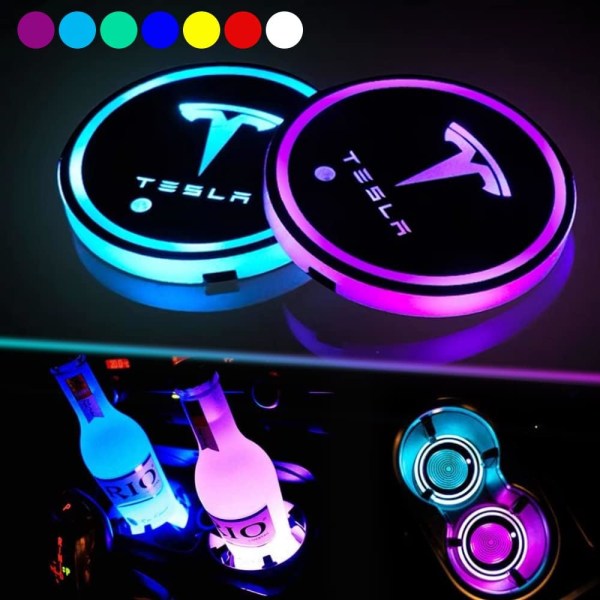 2022 2021 Tesla Model Y Model 3 neonljusrör RGB inre LED-strip-ljus med appkontroller