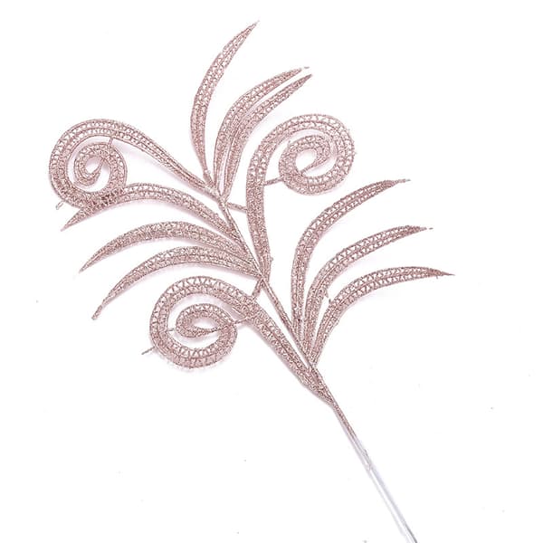 9 st Glitter Ormbunke Blad Party Dekoration Hem Party Bröllop Julgransprydnad