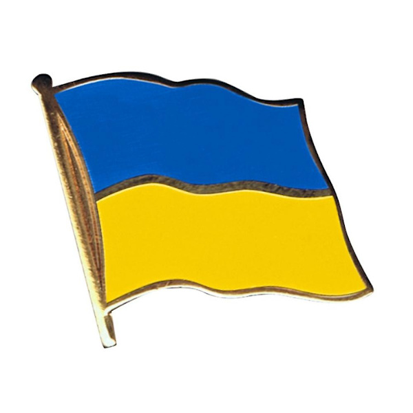 3 stycken Ukraina Land Flagga Pin Lapel Pin Brosch Badge För Unisex Kvinnor Män