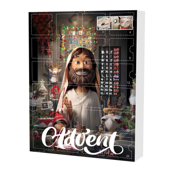 Nativity Countdown Blind Box Julkalender Blind Box Påskhänge Jesushänge Blind Box C