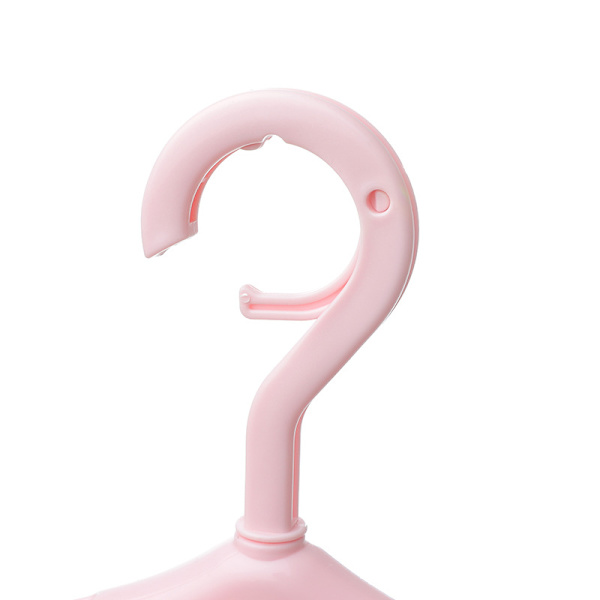Klädhängare Vindtät Kreativ Användbar Organizer Space Saver Klädhängare för hemmet 8 klämmor (rosa)