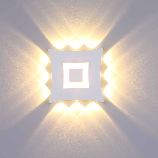 18W Moderne COB LED Indendørs Udendørs Væglampe, IP65 Vandtæt Aluminium Væglampearmatur, 3000K Varmt Hvidt Lys, Hvid