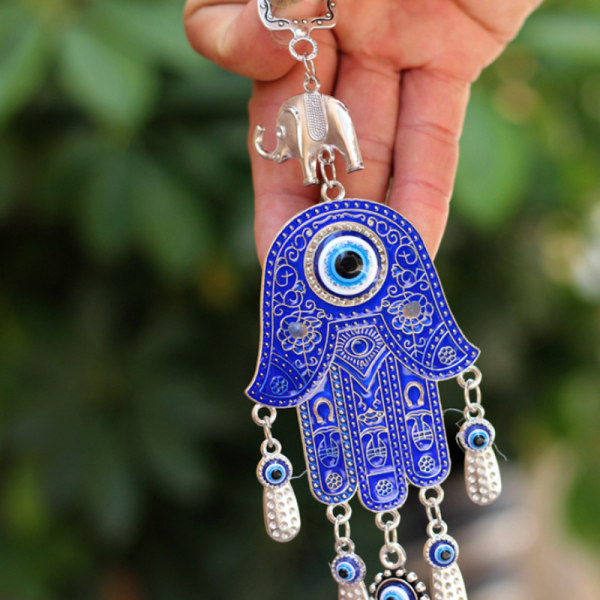 Blue Evil Eye Hängande Dekoration Amulet Vägghängande Heminredning Bil Hänge Evil Power Hänge Stil