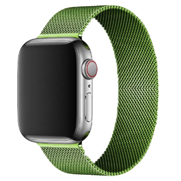 Rostfritt stål mesh för damer, apple watch7 milan band (grå 38/40/41 mm )