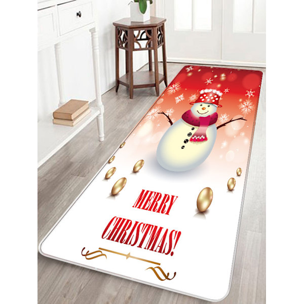Julepynt Tæpper Glædelig Jul Indendørs Hjemmetæpper Dekor Glædelig Jul Dekorativ Julepynt Ornamenter Festpynt Gaver (E 40x120CM) E