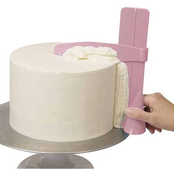 4 justerbara fondant spatlar Cake Edge Smidigare tårtskrapa DIY Bakeware Cake Tool