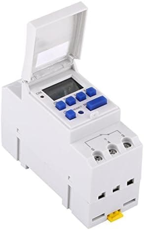 Programmerbar digital timer, ukentlig digital tidsbryter med programmering, DIN-skinne programmerbar digital timer (12V)