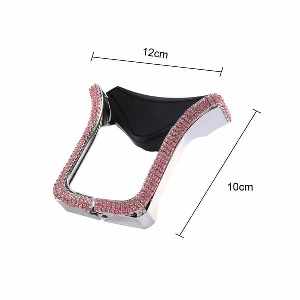 Bling Bil Luftventil Mount Clip Bilholder Tilbehør til Mobiltelefon GPS Universal, Sort