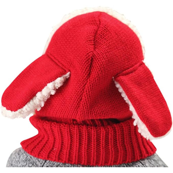 Baby Jenter Gutter Vinterlue Skjerf Øreklaff Hette Skjerf Skull Caps