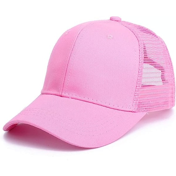 Cap unisex , sportig cap Klassisk vanlig vintage sportmössa för golfsolhatt, rosa