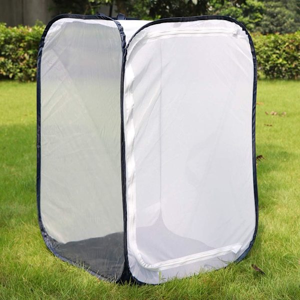 24\" Stort Monark Sommerfugl Habitat, Gigantisk Sammenleggbart Insektnett Bur Terrarium Pop-up 40 x 40 x 61 cm