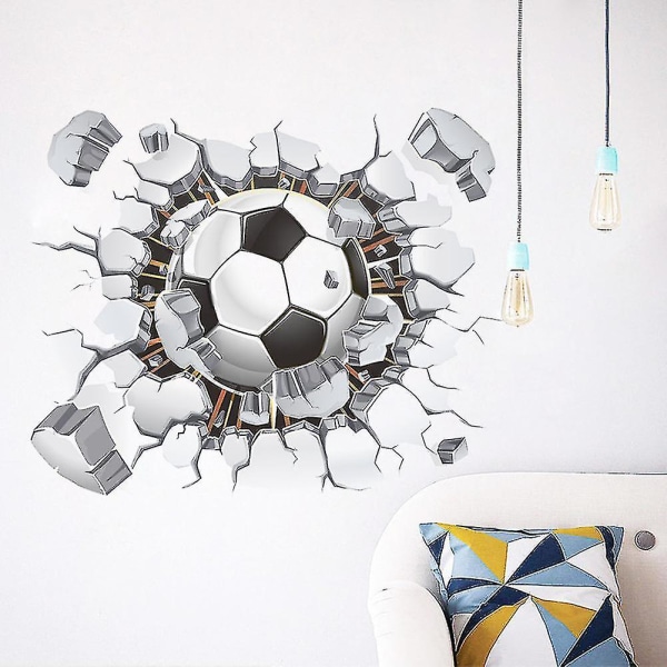 Fotball Veggklistremerker Soverom Fotballklubb Dekor Veggklistremerker 40x50cm