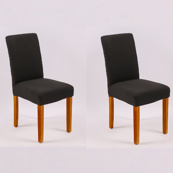 2 delar Elastic Chair Cover Grossist Stickat Cover Solid Co