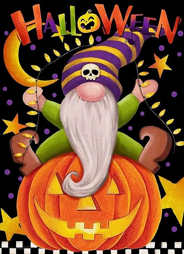 Halloween Diamantmaleri Sæt til Voksne, Gnome Diamantmaleri