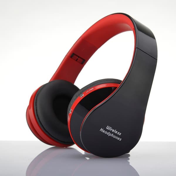 Nx-8252 Trådløse Stereo Bluetooth-kompatible Hovedtelefoner Foldbart Sportsheadset (sort)