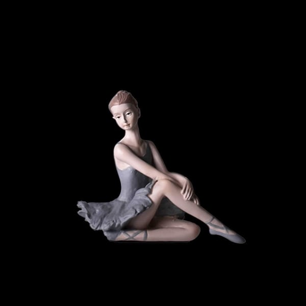 Ballerina Tjejfigurer Balettdansös Staty Konst Skulptur Figur Harts Heminredning Skrivbordsprydnad, Statyett för ditt skrivbord/bokhylla/matbord