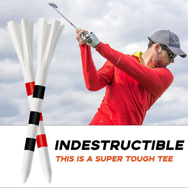 50 stk. 5-benet golf tees markeringssystem jernhybrid-tees Blandede tees med lav friktion