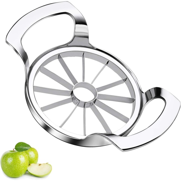 Apple Cutter Rostfritt stål Apple Corer Päron Cutter Förbättrad version Äppelskärare i 12 fjärdedelar Rostfria ståltrådar, Apple Core Remover, Päron