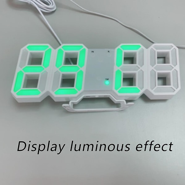 Intelligent 3D Digital Väckarklocka Green