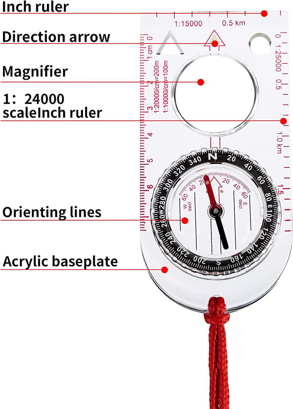 6-delad vandringsryggsäck Compass Navigation Ryggsäck Compass Orie