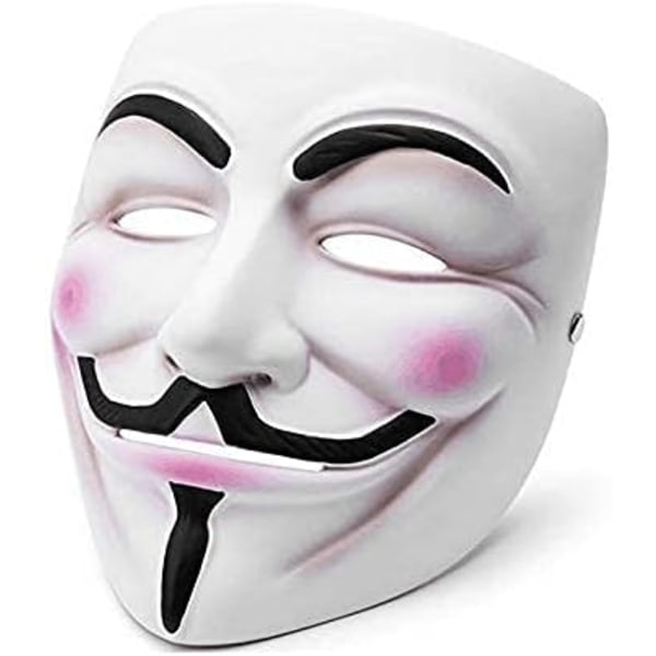 V för Vendetta Guy Fawkes Mask Quality Anonymous Mask Halloween Costume Hackers Mask Cosplay Party Mask One Size