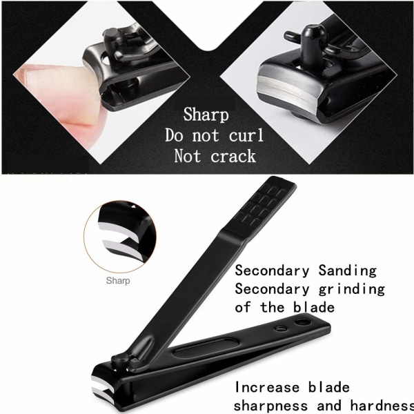Manikyr Set Personlig vård Nagelklipper Kit Lyx manikyr 8 i 1 Professionell Pedikyr Set Grooming kit Julklapp till män Man Pojkvän Par