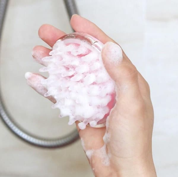 Hodebunnsmassasje Shampoo Børste Hodebunnsskrubber (pakke med 3 krystallfarger)