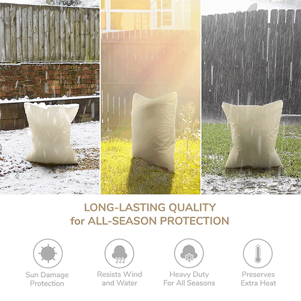 Vinter vandhane frostsikringsbeskyttelsescover anti-is returventil frostsikringsmuffe frostsikringspose rør isolering isoleringsmuffe 62*63cm