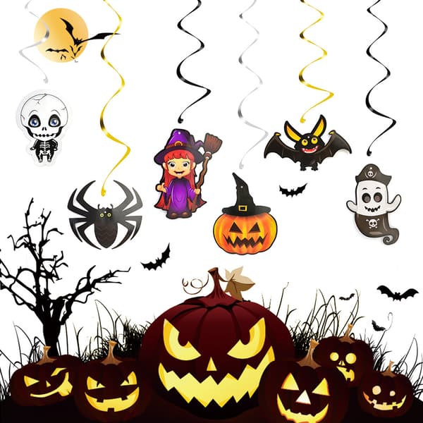2 stykker Halloween-dekorasjon spøkelsesvindpipe spøkelsesfestival P