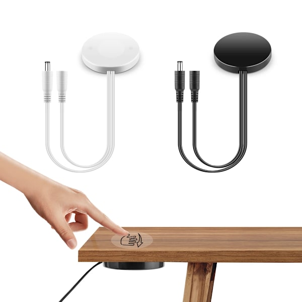 Ny mode stansfri beröringsbrytare 5A Penetrerande Trä Glas Hand Svepa Sensor Viftande Dimning Arbete Med 12V / 24V LED-ljus white