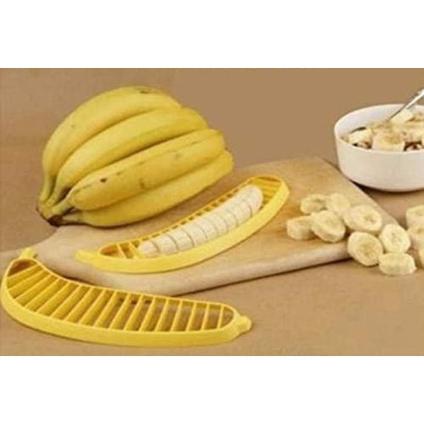 Banan Slicer - Frukt Slicer - Slicer - Plast - Banan - Frukt - Cutter - Slicer - Kök - Frukt - Färg Random - Hem - Tillbehör