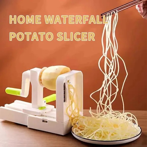 Spiralizer 5-blad Vegetabilisk SpiralizerVikbar Spiral Slicer Zucchini Noodle VeggiePasta spaghetti Maker