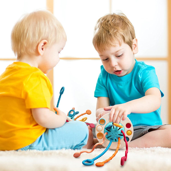 Baby Legetøj til 0 3 6 9 12 Måneder, Plys Aktivitets Klapvogn og C