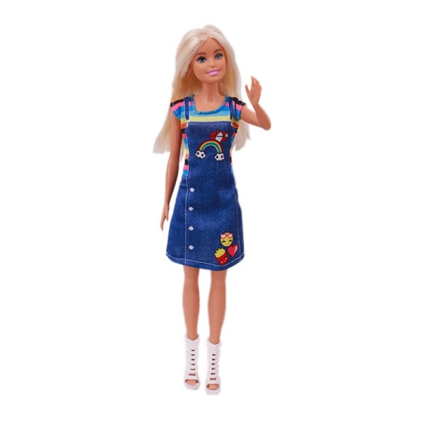 10 st 30 cm dockkläder 11 tum Barbie Princess Kläder Docka Flickklänning Set Mix (endast kläder)