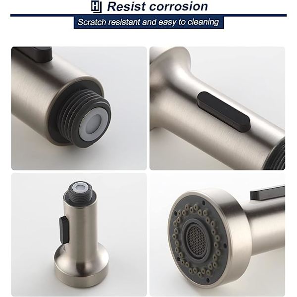 Handduschblandare Köksvaskblandare Press Down Pro Head 2 Funktioner Jets Köksblandare Universal Handduschblandare Tillbehör