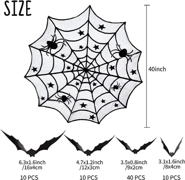 1 Pakke Halloween Spøkelseshus Dekorasjon Gigantisk Edderkopp 90CM B