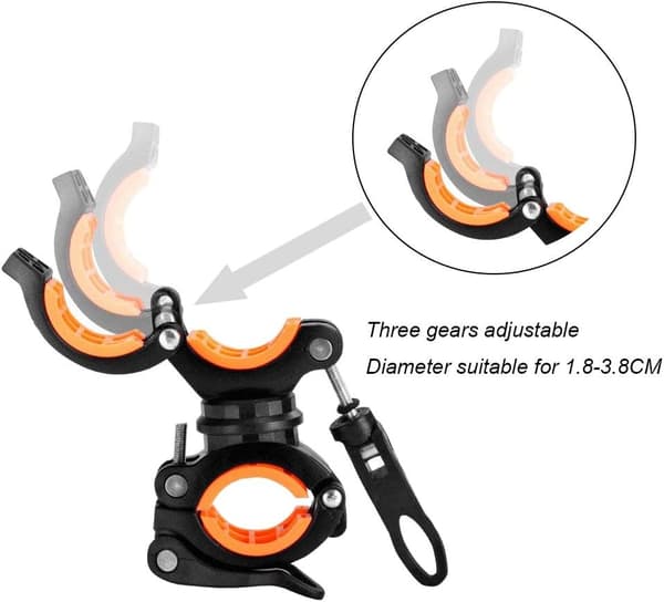 Set med 2 klämmor för cykelficklampa