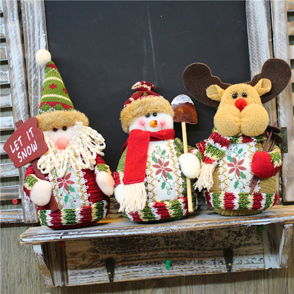 3 Julsnögubbe Juldekoration Tillbehör Julmaterial Jul Snögubbe Jultillbehör 18*13cm