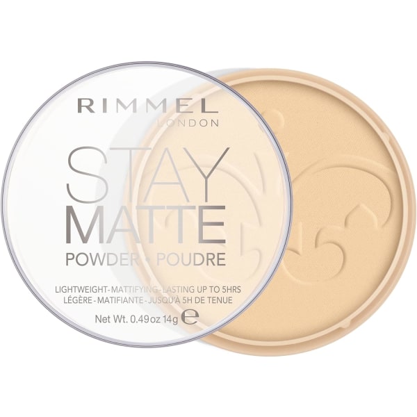 Rimmel Stay Matte Pressat Powder, Peach Glow, 14g