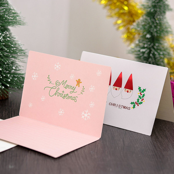 9 nya julkort Christmas business bronzing gratulationskort