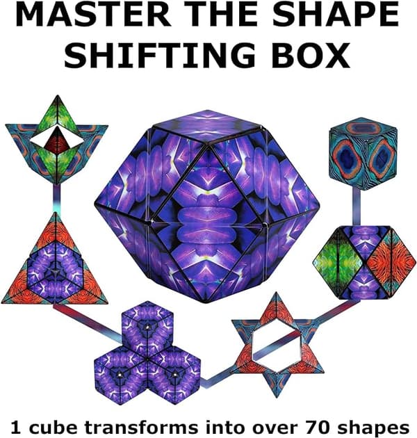 3D Magnetisk Puslespill for Voksne Magic Cube Magnetkube (påfugl patch)