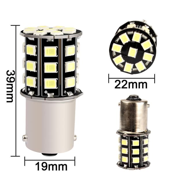 10 stk. auto LED bremselys 1157/33 lys BAY15D highlight baklygte