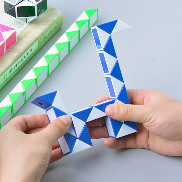 3-pack med 24 Magic Snake Cube, Snake Speed Cube, plastpussel