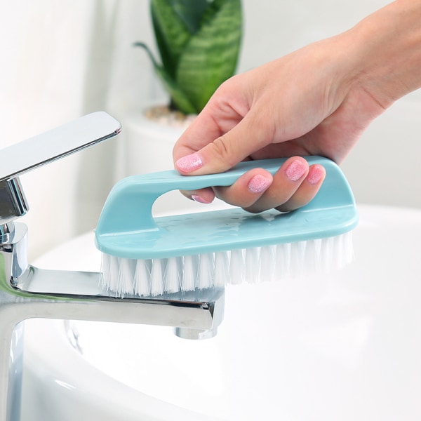Multifunktionsskurborste Slitstark mjuk plastborste för kläder, skor, tvätt Hushållsarbete Slumpmässig färg Hem/köksprodukter (grön)