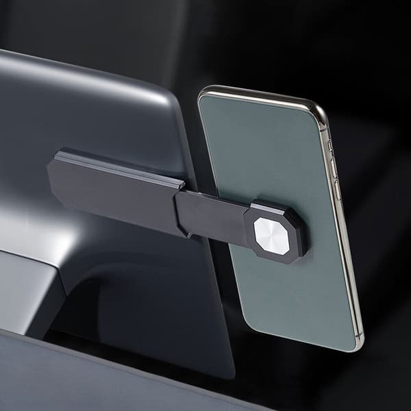 Magnetisk Telefonholder Sidemontert Telefonholder for Bil Dashbord Tilbehør, Grå