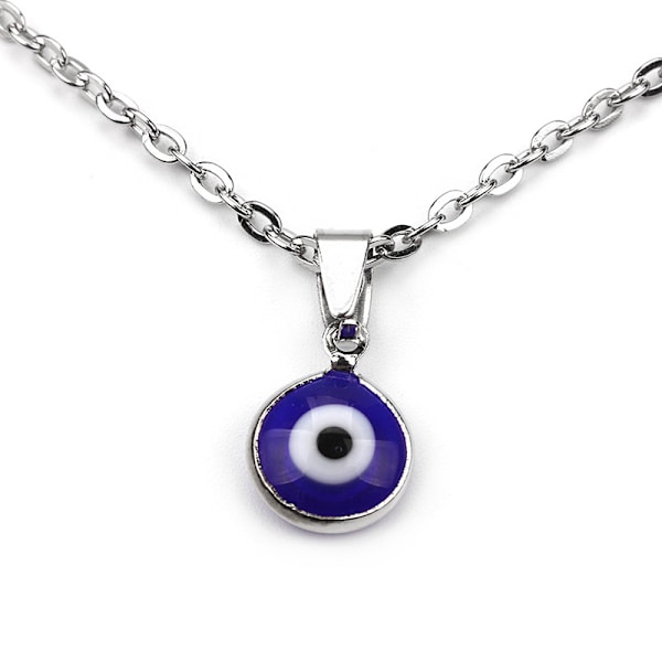 2 kpl Devil's Eye -kaulakoru Persoonallisuus Paha silmä -riipus Musta lyhyt kaulakoru Vahanaru Solisluuketju